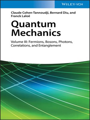 cover image of Quantum Mechanics, Volume 3